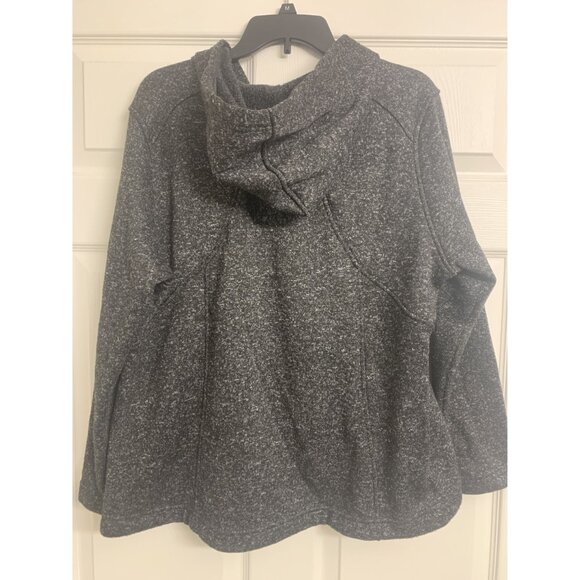 Eddie Bauer XXL Outdoor Hooded Sweatshirt Jacket Black Casual Fall Winter - Picture 3 of 8